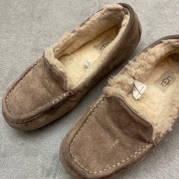 UGG Ansley Moccasin Slippers Women’s Size 8 Gray - Picture 2 of 7